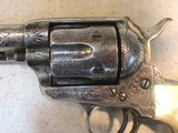 Antique Colt Factory Engraved Black Powder Frame Frontier Six Shooter S.A.A, .44-404 3/4