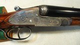 Charles Boswell London SXS Pigeon II 12 GA. Sidelock Shotgun30” non-ejector solid rib 2 3/4” barrels, IC Fixed chokes, Original Cased - 6 of 15
