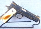 COLT NATIONAL MATCH .45 ENGRAVED WITH MATCHING ACE SLIDE VERY NICE - 6 of 15