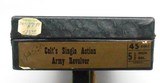 COLT SINGLE ACTION ARMY 45 CALIBER 2ND GENERATION ORIGINAL BOX LETTER MINT CONDITION - 2 of 15