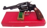 SMITH & WESSON EARLY POST WAR 32 REGULATATION POLICE WITH ORIGINAL NUMBERED BOX 99%+