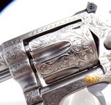 S & W MODEL 63 FULLY ENGRAVED GOLD & SILVER INLAYS ANGELO BEE ENGRAVED - 4 of 15