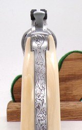 S & W MODEL 63 FULLY ENGRAVED GOLD & SILVER INLAYS ANGELO BEE ENGRAVED - 6 of 15