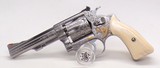 S & W MODEL 63 FULLY ENGRAVED GOLD & SILVER INLAYS ANGELO BEE ENGRAVED - 1 of 15