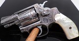 J FRAME MODEL 60 EUROPEAN ENGRAVED OAKLEAF MOTIFF GOLD WIRE INLAY