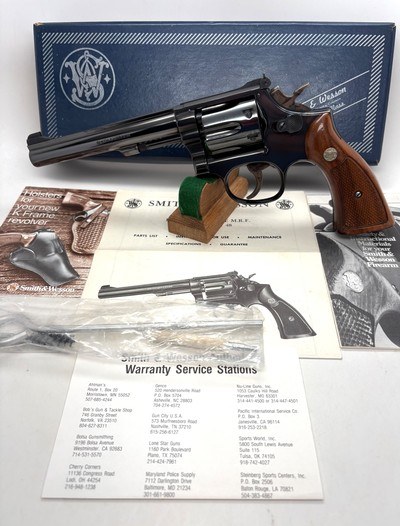 SMITH & WESSON K-22 MASTERPIECE MRF ORIGINAL NUMBERED BOX - Image 1 of 15