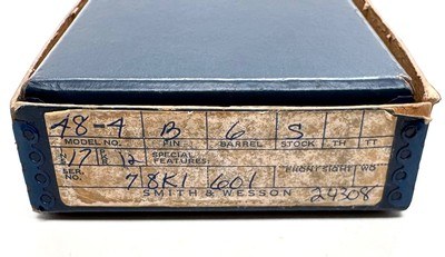 SMITH & WESSON K-22 MASTERPIECE MRF ORIGINAL NUMBERED BOX - Image 3 of 15