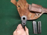 Husqvarna M1907 .380 with Infantry Regiment stamping. GB stamps Original Holster Extra Magazine - 6 of 12