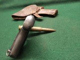 Husqvarna M1907 .380 with Infantry Regiment stamping. GB stamps Original Holster Extra Magazine - 2 of 12