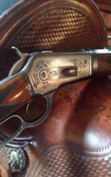 Winchester Ser# 157XXX, 1886 45-70 Takedown #9 Engraved Shotgun Butt/Lyman - 1 of 15