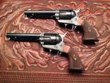RARE - USFA Match Pair Factory Engraved - Armory Blue - Beautiful Checkered Rosewood - 7 of 11