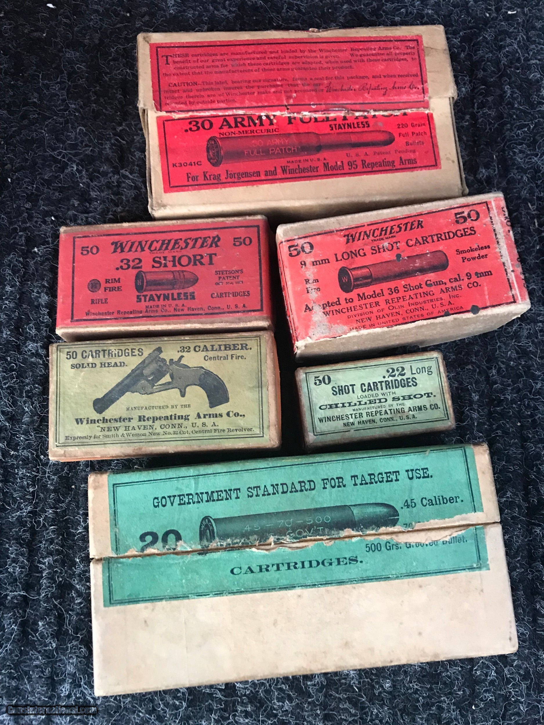 Winchester Ammo boxes