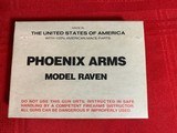 Phoenix Raven 25 ACP
LNIB - 1 of 7