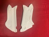 Luger Grips White Plastic