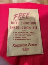 Remington 1950s Rifle Instruction Booklets - 1 of 5