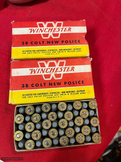 Winchester 38 Colt New Police Ammunition