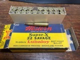 Western SuperX 22 Savage 70 Grain. - 1 of 2