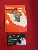 Astra Cub Pistol Box Clip and Literature - Image 4 of 6