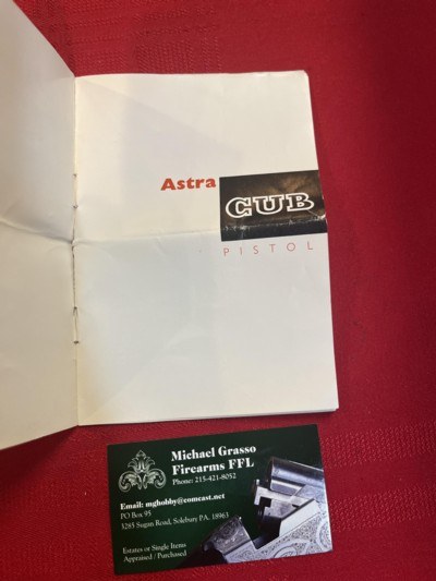 Astra Cub Pistol Box Clip and Literature - Image 6 of 6