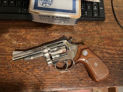 Smith & Wesson Model 43 Nickeled