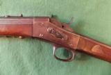 Cheyenne decorated Remington # 1 rolling block rifle. - 7 of 15