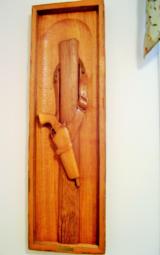 Colt Hand Gun & holster Wood Carving
- 1 of 8