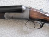 Westley Richards "Gold Name" 12Ga, Box lock, Triple grip action,Side by Side Shotgun, With Extractors- 7 of 14