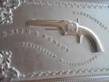 ENGRAVED S&W No. 1 REVOLVER IN EXCELLENT GUTTA PERCHA CASE - 5 of 15