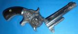 ENGRAVED S&W No. 1 REVOLVER IN EXCELLENT GUTTA PERCHA CASE - 10 of 15