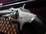 ENGRAVED S&W No. 1 REVOLVER IN EXCELLENT GUTTA PERCHA CASE - 3 of 15