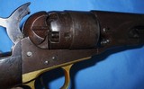 Antique ORIGINAL 1860 COLT ARMY REVOLVER INSPECTORS MARKS & CARTOUCH 1862 WAR USED - 8 of 15