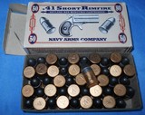 * Vintage AMMO NAVY ARMS 41 RIMFIRE NOS FULL BOX - 1 of 3