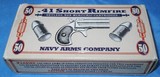 * Vintage AMMO NAVY ARMS 41 RIMFIRE NOS FULL BOX - 2 of 3