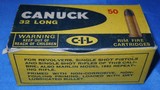 * Vintage AMMO CANUCK 25 RIMFIRE RF STEVENS LONG FULL BOX NOS - 1 of 4
