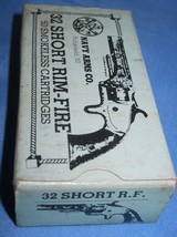 * Vintage AMMO NAVY ARMS 32 RIMFIRE RF SHORT FULL BOX NOS. - 2 of 5