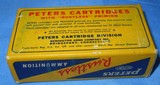 * Vintage AMMO PETERS 25 STEVENS RIMFIRE RF FULL BOX NOS - 3 of 5