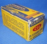 * Vintage AMMO CIL CANADIAN .25 STEVENS LONG RIMFIRE RF FULL BOX - 4 of 8