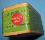 * Antique AMMO UMC REMINGTON .25 RIMFIRE RF LONG UNOPENED BLACK POWDER - 3 of 5