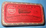 * Antique AMMO REMINGTON UMC 32 RIMFIRE RF SHORT UNOPENED BLACK POWDER - 1 of 3