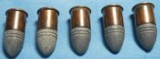 * Antique AMMO WINCHESTER 41 RIMFIRE RF SHORT 5 CARTRIDGES - 2 of 4