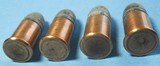 * Antique AMMO EARLY WINCHESTER 44 RIMFIRE RF SHORT 4 CARTRIDGES - 4 of 4