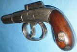 * Antique 1845 ALLEN THURBER PERCUSSION DERRINGER PISTOL - 3 of 17