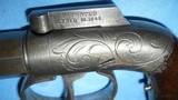 * Antique 1845 ALLEN THURBER PERCUSSION DERRINGER PISTOL - 5 of 17