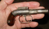 * Antique 1845 ALLEN THURBER PERCUSSION DERRINGER PISTOL - 2 of 17