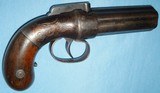 * Antique 1845 ALLEN THURBER PERCUSSION PEPPERBOX PISTOL 6 SHOT - 1 of 15