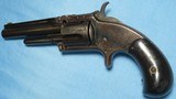 * Antique 1870 SMITH & WESSON 32 RF No. 1 1/2 SECOND ISSUE REVOLVER - 6 of 15