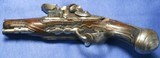 * Antique 18th CENTURYENGLISH FLINTLOCK POCKET PISTOL LEFT HAND LOCK - 11 of 18