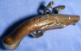 * Antique 18th CENTURYENGLISH FLINTLOCK POCKET PISTOL LEFT HAND LOCK - 15 of 18