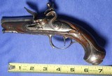 * Antique 18th CENTURYENGLISH FLINTLOCK POCKET PISTOL LEFT HAND LOCK - 1 of 18