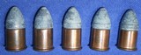 * Antique AMMO EARLY WINCHESTER .41 RF RIMFIRE SHORT 5 CARTRIDGES NO HEAD STAMP - 3 of 5